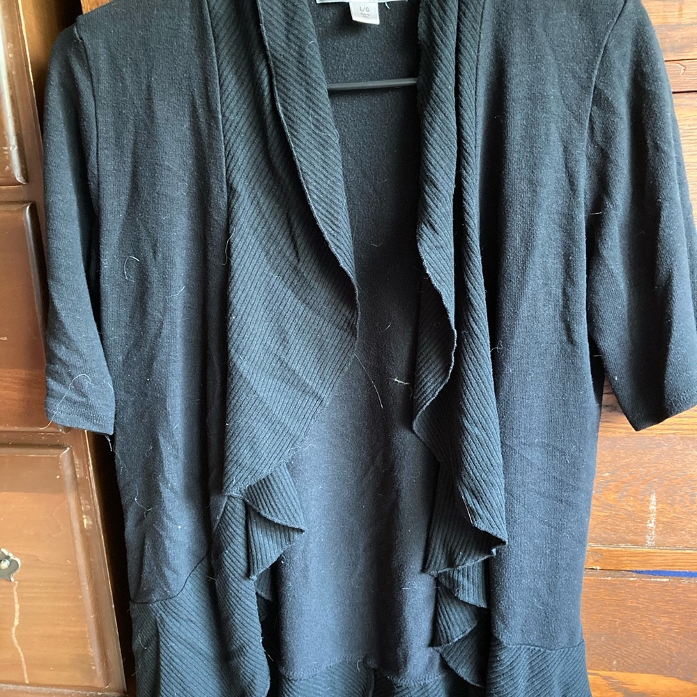 Black cardigan